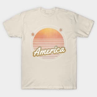 america ll 80s moon T-Shirt